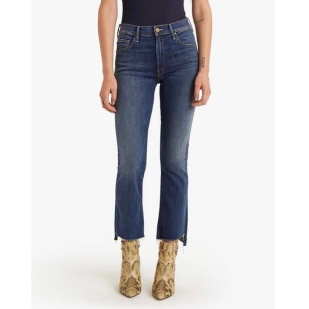 Mother Insider Crop Step Fray Not Rough Enough Jeans Size 24
